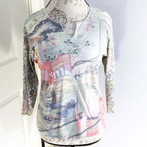 Floral long sleeve shirt